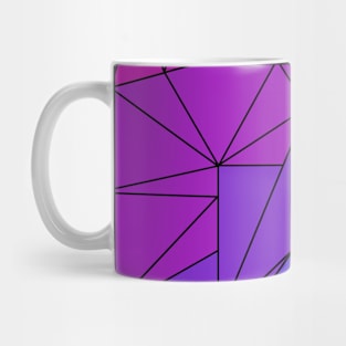 Pink to Blue Triangle Mosaic Mug